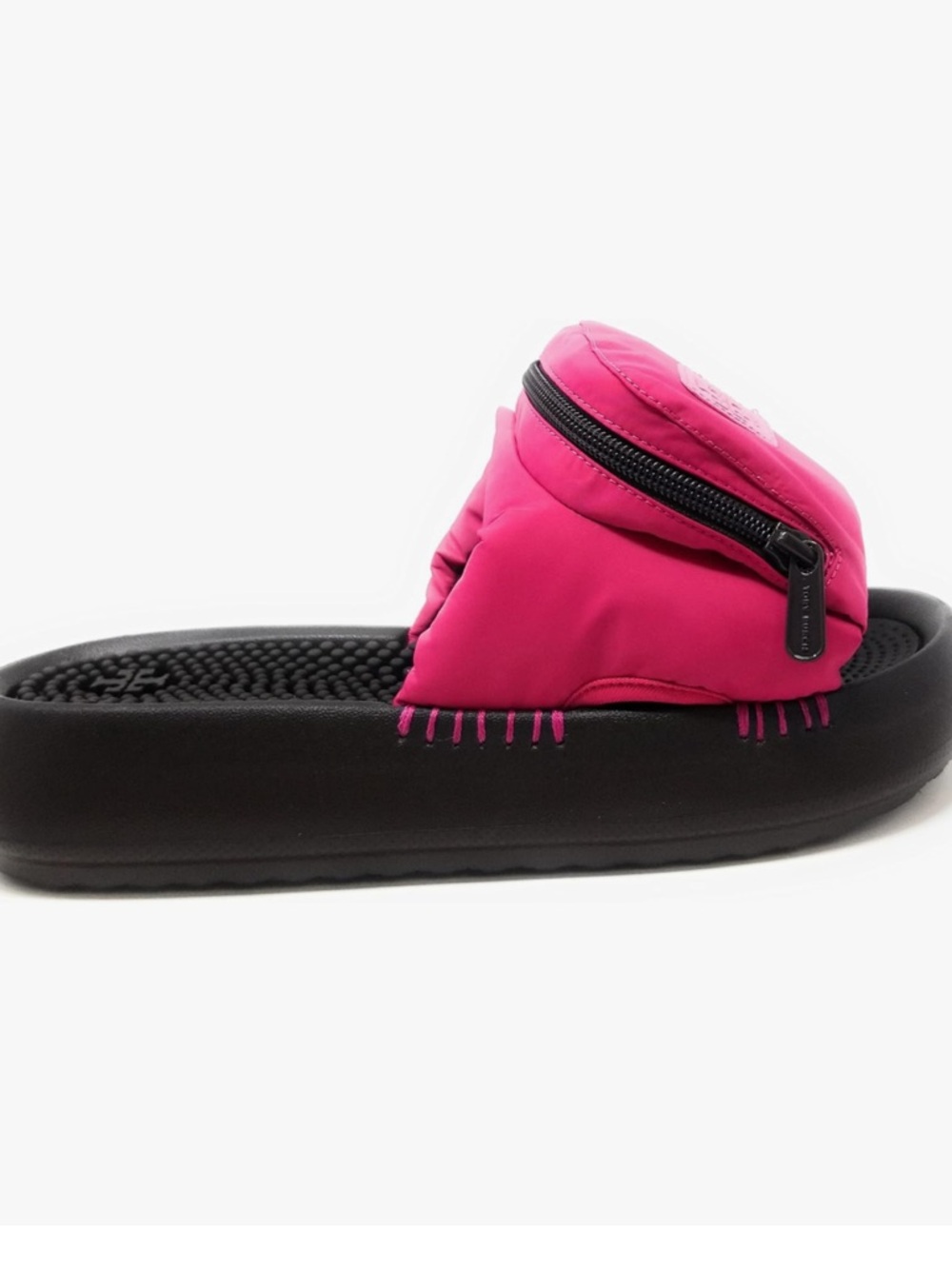 TOR BURCH Pink Slide zip pocket   Sandals with Padded Strap - Picture 12 of 16